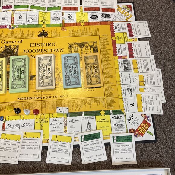 The Game Historic Moorestown Board Game by Unique Promotions Incorporated Read - Picture 4 of 12